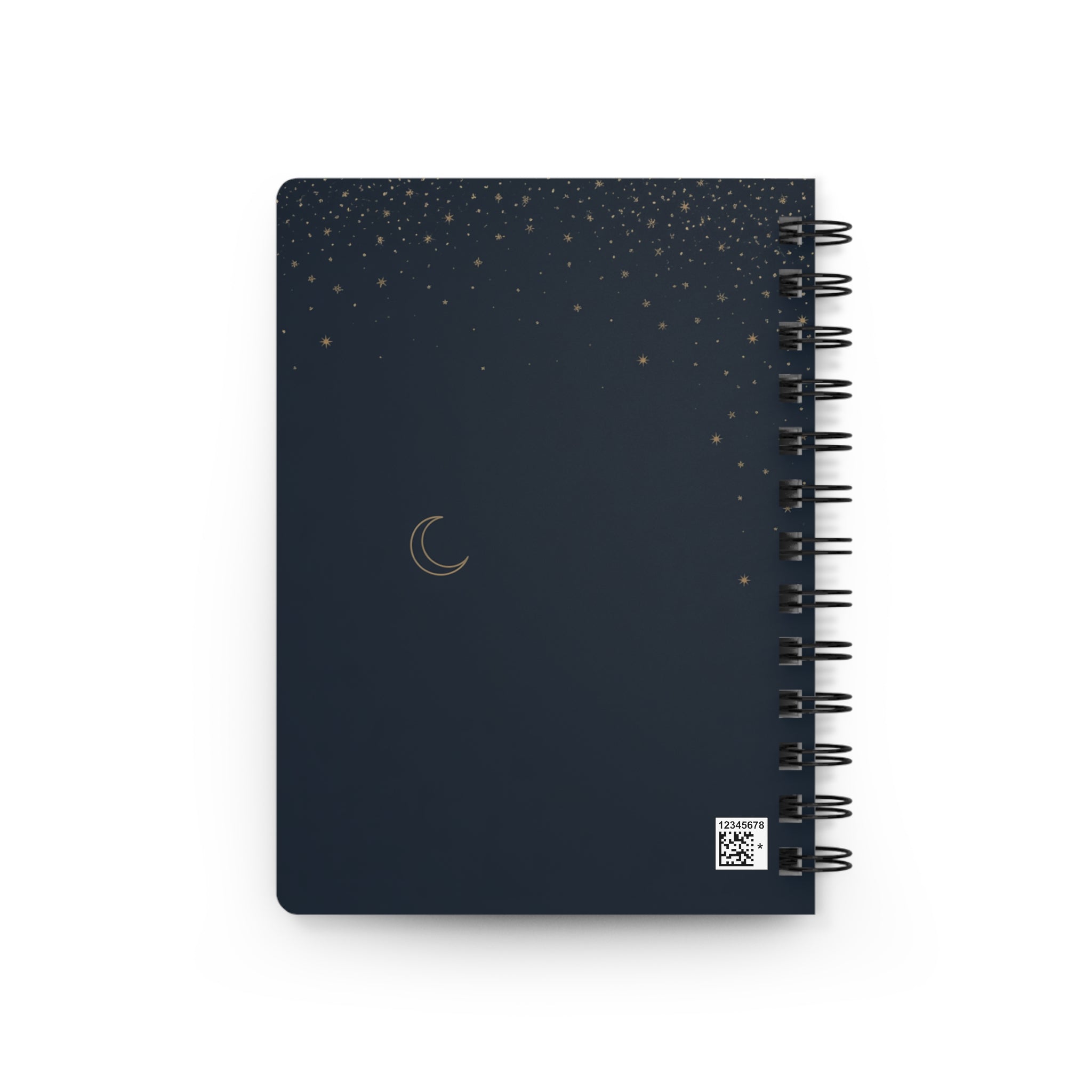 Moon Phase Gratitude Journal — Spiral-Bound Daily Reflection Notebook
