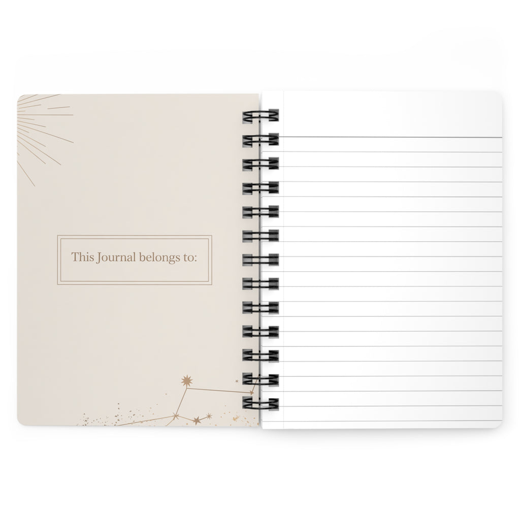 Moon Phase Gratitude Journal — Spiral-Bound Daily Reflection Notebook