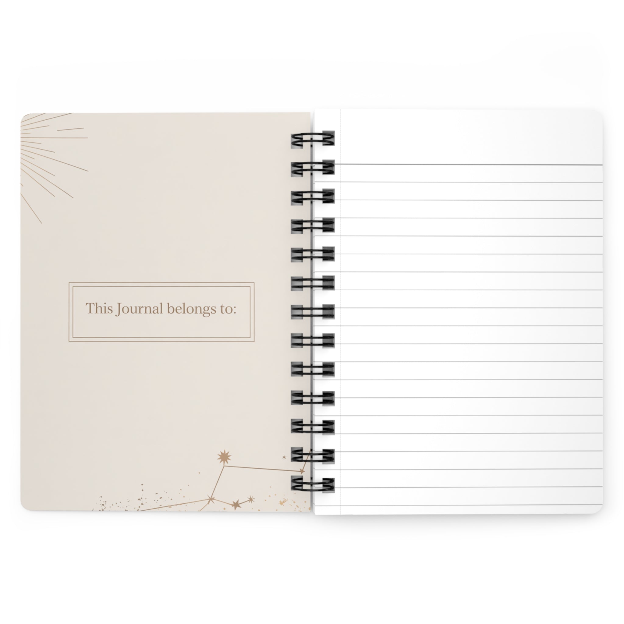Moon Phase Gratitude Journal — Spiral-Bound Daily Reflection Notebook