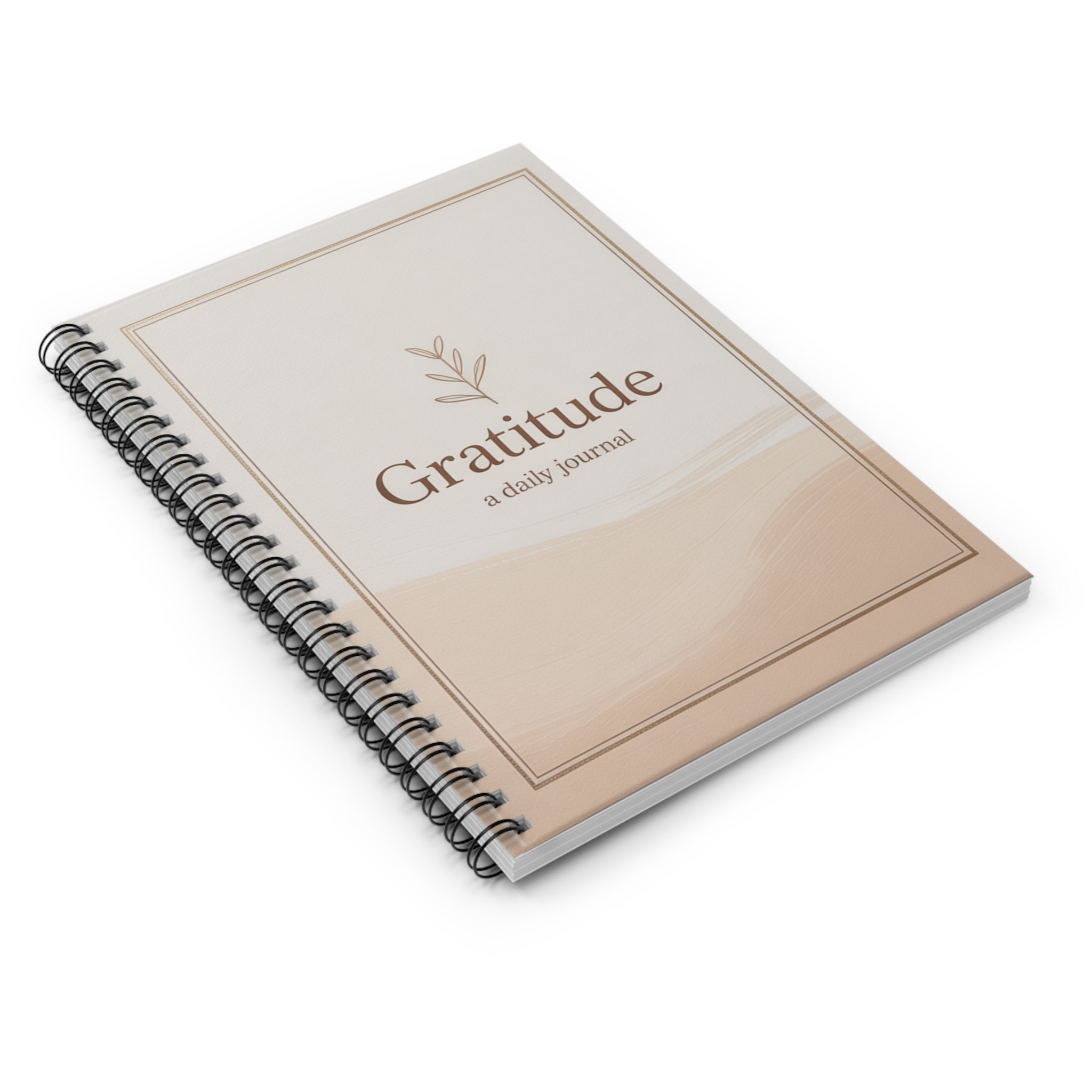 Gratitude Daily Journal — Spiral Ruled Notebook