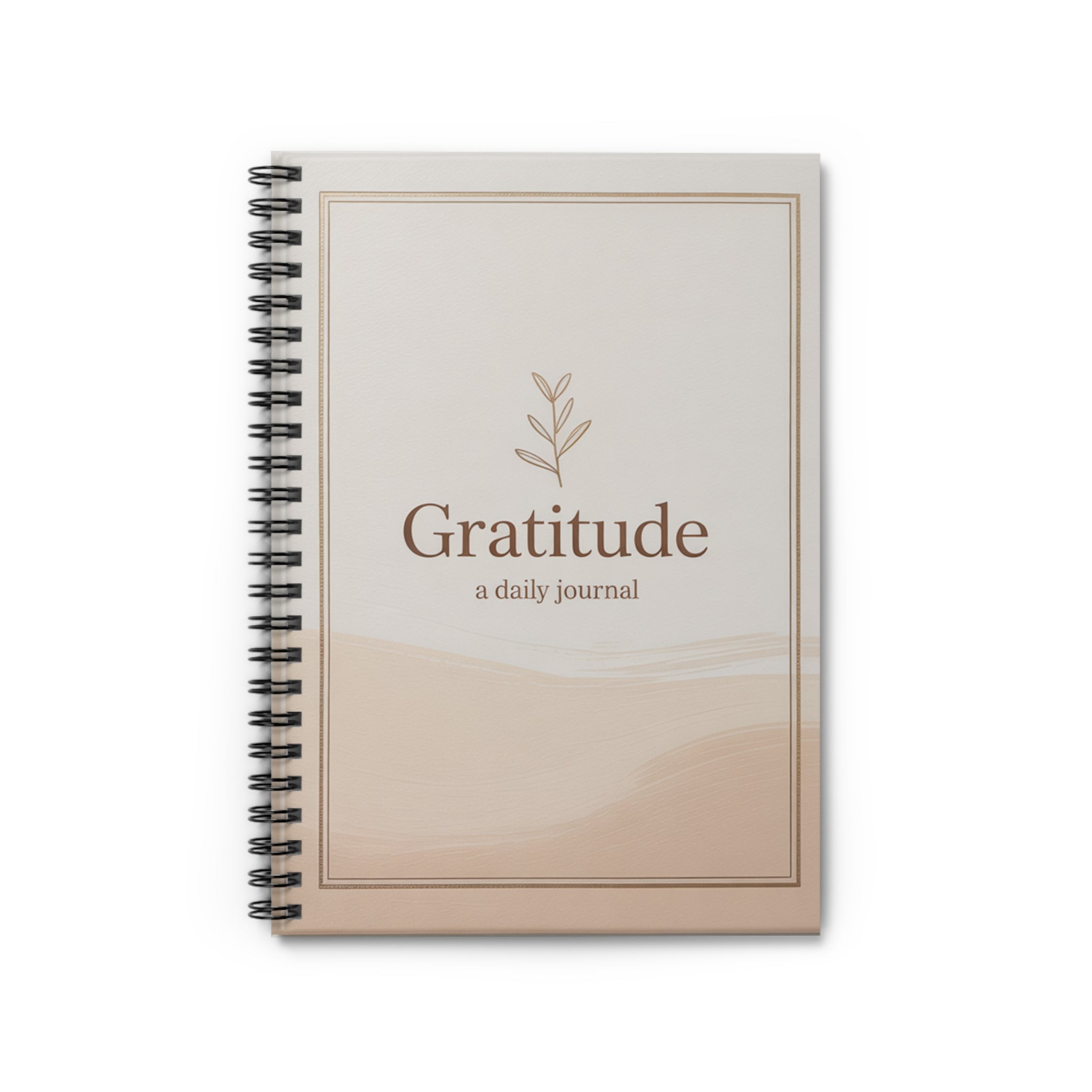 Gratitude Daily Journal — Spiral Ruled Notebook
